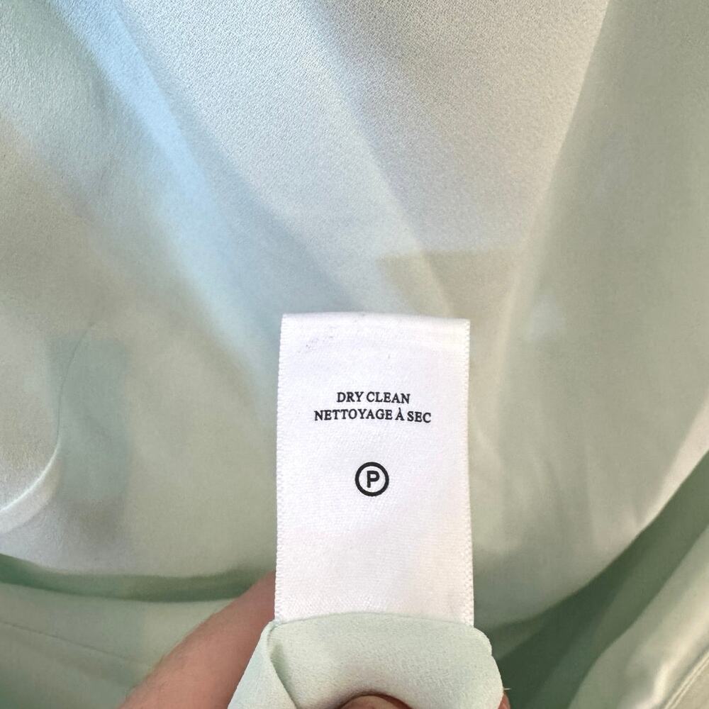 ALC NWT Sara Gown Maxi Dress Halter Mint Green Sz 6 Open Back Formal Satin $595 - Picture 12 of 12
